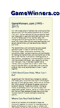 Mobile Screenshot of gamewinners.com